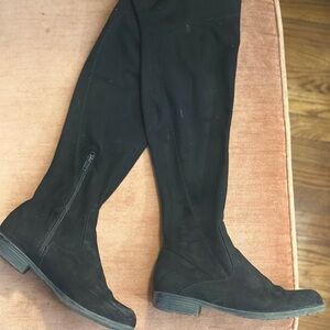 Charlotte Russe Black Over the Knee Boots